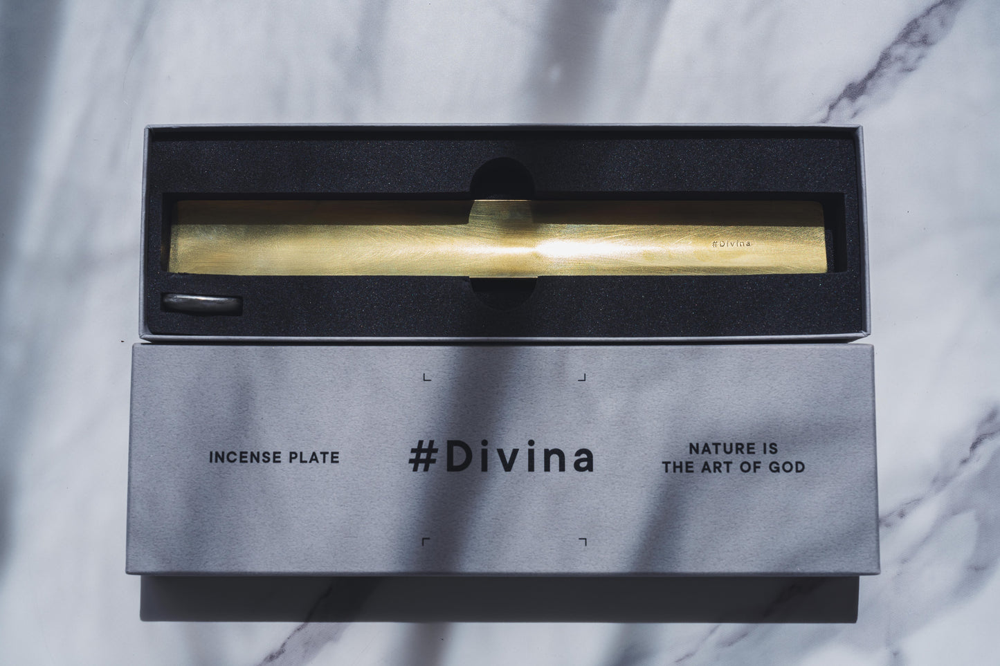 真鍮製香皿_ロングスティック向け